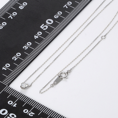 ホワイトゴールドネックレス