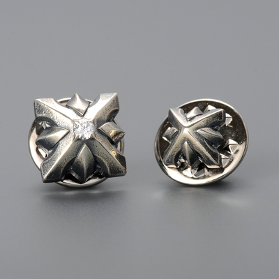 シルバーピンバッチ