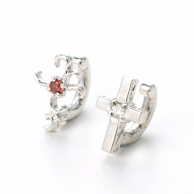 シルバーペアイヤーカフ