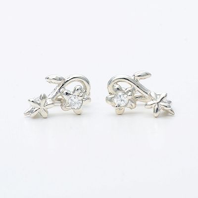 シルバーノンホールピアス