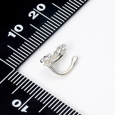 シルバーノンホールピアス