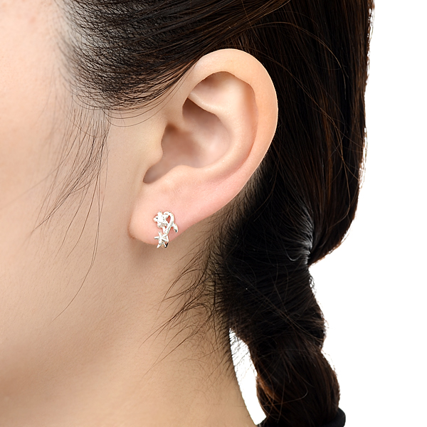 シルバーノンホールピアス