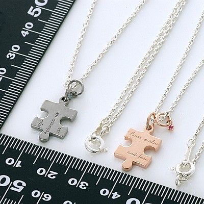 シルバーペアネックレス