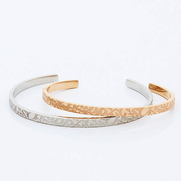 ステンレスペアバングル