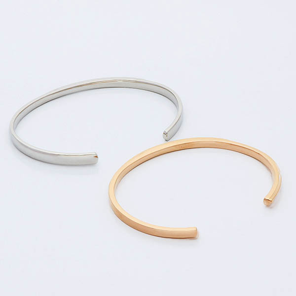 ステンレスペアバングル