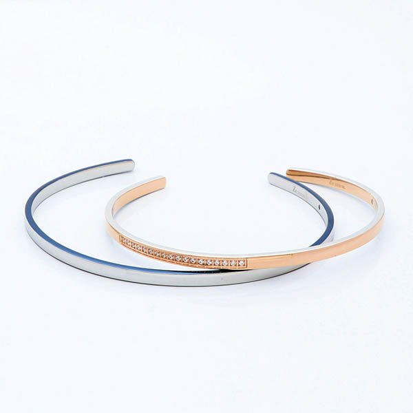 ステンレスペアバングル