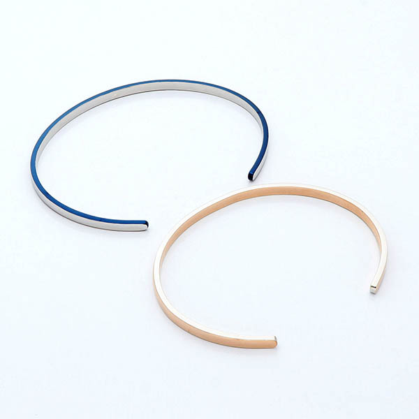 ステンレスペアバングル