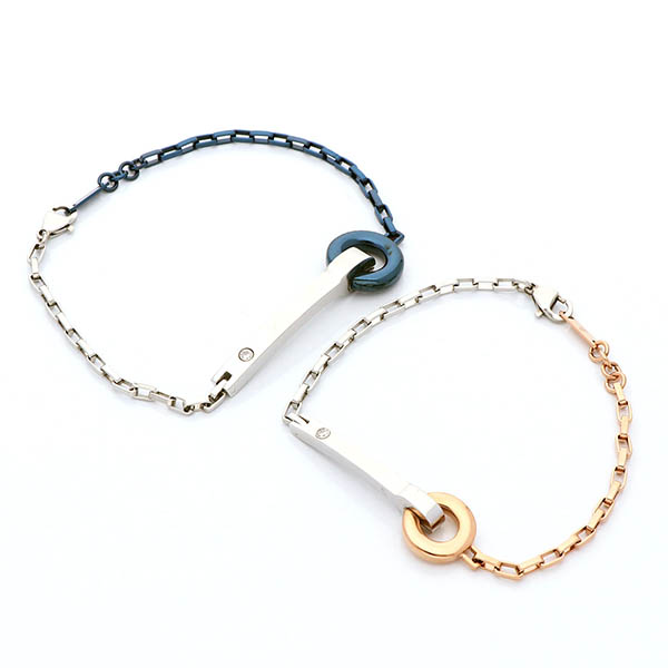 ステンレスペアブレスレット