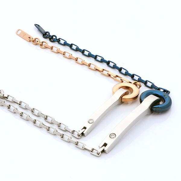 ステンレスペアブレスレット