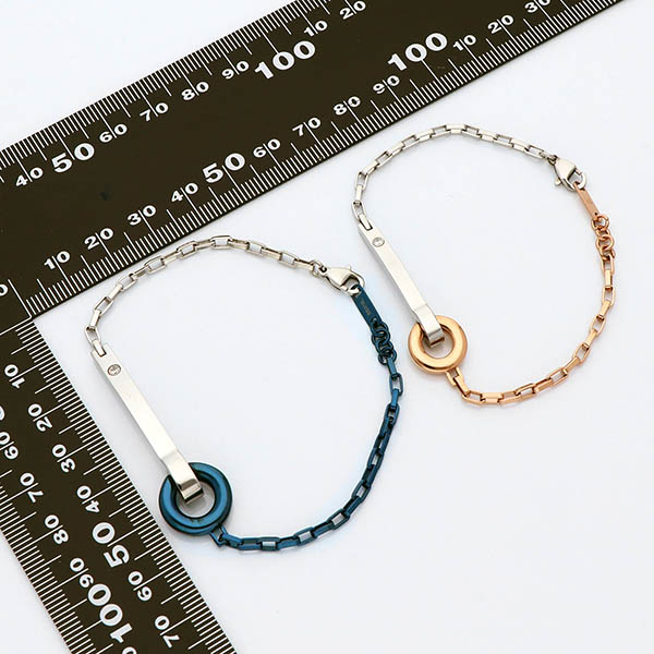 ステンレスペアブレスレット