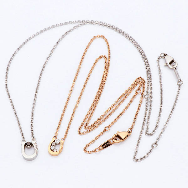 ステンレスペアネックレス