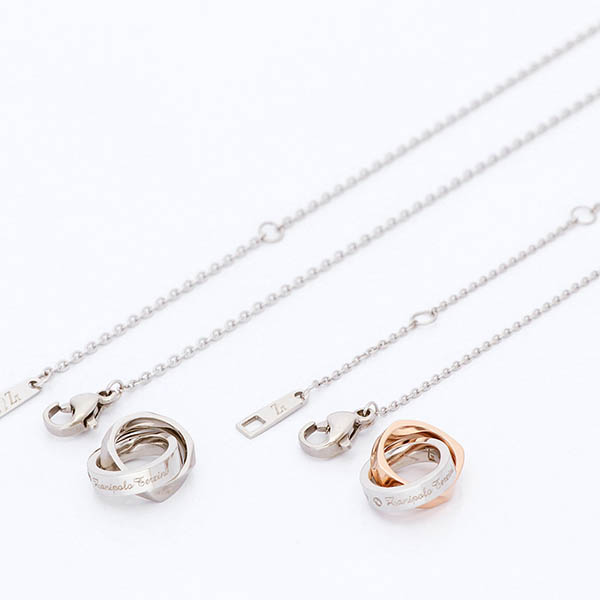 ステンレスペアネックレス
