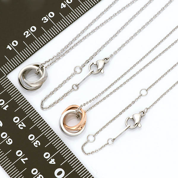 ステンレスペアネックレス